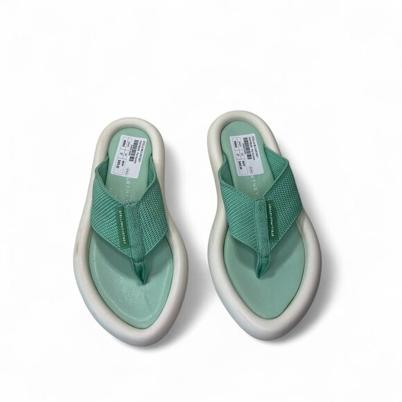 Stella McCartney Mint Green Air Slide Flip Flop Sandals - SIZE Left 37, Right 36 - Picture 2 of 14